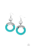Paparazzi Earrings ~ ENTRADA at Your Own Risk - Blue - Glitzygals5dollarbling Paparazzi Boutique 