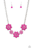 Flamboyantly Flowering - Pink ~ Paparazzi Necklace - Glitzygals5dollarbling Paparazzi Boutique 