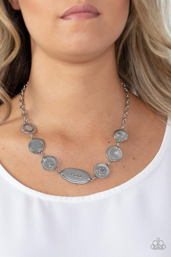 Paparazzi Necklace ~ Uniquely Unconventional - Silver - Glitzygals5dollarbling Paparazzi Boutique 