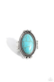 Lost in Sagebrush - Blue ~ Paparazzi Ring - Glitzygals5dollarbling Paparazzi Boutique 