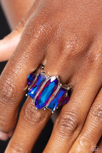 Iridescently Interstellar - Purple ~ Paparazzi Ring - Glitzygals5dollarbling Paparazzi Boutique 