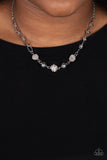 Taunting Twinkle - White ~ Paparazzi Necklace - Glitzygals5dollarbling Paparazzi Boutique 