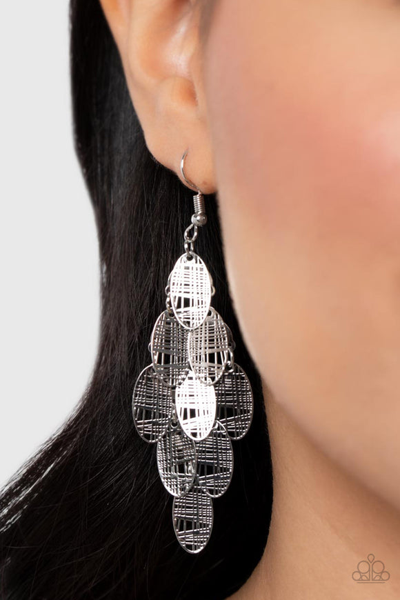 Cross It Off My List - Silver ~ Paparazzi Earrings - Glitzygals5dollarbling Paparazzi Boutique 