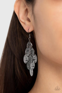 Cross It Off My List - Black ~ Paparazzi Earrings - Glitzygals5dollarbling Paparazzi Boutique 