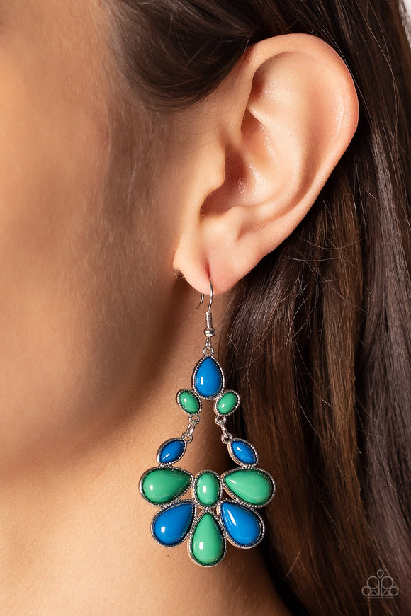 Paparazzi Earrings ~ Colorfully Canopy - Multi - Glitzygals5dollarbling Paparazzi Boutique 
