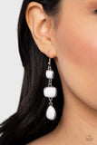 Fashion Frolic - White ~ Paparazzi Earrings - Glitzygals5dollarbling Paparazzi Boutique 