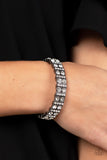 Mic Dropping Drama - Black ~ Paparazzi Bracelet - Glitzygals5dollarbling Paparazzi Boutique 