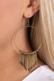 The Little Dipper - Brass ~ Paparazzi Earrings - Glitzygals5dollarbling Paparazzi Boutique 