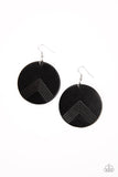 On the Edge of Edgy - Black ~ Paparazzi Earrings - Glitzygals5dollarbling Paparazzi Boutique 
