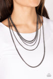 Top of the Food Chain - Black ~ Paparazzi Necklace - Glitzygals5dollarbling Paparazzi Boutique 