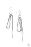 Swing Dance Dazzle - White ~ Paparazzi Earrings - Glitzygals5dollarbling Paparazzi Boutique 