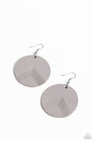 On the Edge of Edgy - Silver ~ Paparazzi Earrings - Glitzygals5dollarbling Paparazzi Boutique 
