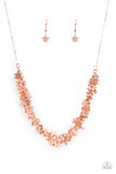 Fearlessly Floral - Copper ~ Paparazzi Necklace - Glitzygals5dollarbling Paparazzi Boutique 