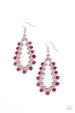 Its About to GLOW Down - Pink ~ Paparazzi Earrings - Glitzygals5dollarbling Paparazzi Boutique 