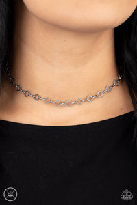 A-Frame A-Game - Silver ~ Paparazzi Necklace - Glitzygals5dollarbling Paparazzi Boutique 