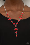 Authentically Adventurous - Red ~ Paparazzi Necklace - Glitzygals5dollarbling Paparazzi Boutique 