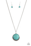 Mojave Moon - Blue ~ Paparazzi Necklace - Glitzygals5dollarbling Paparazzi Boutique 