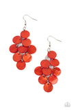 Tropical Tryst - Orange ~ Paparazzi Earrings - Glitzygals5dollarbling Paparazzi Boutique 