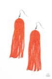 Right as RAINBOW - Orange ~ Paparazzi Earrings - Glitzygals5dollarbling Paparazzi Boutique 