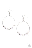 Ambient Afterglow - White ~ Paparazzi Earrings - Glitzygals5dollarbling Paparazzi Boutique 