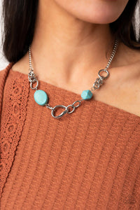 Sonoran Solo - Blue ~ Paparazzi Necklace - Glitzygals5dollarbling Paparazzi Boutique 