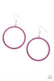 Head-Turning Halo - Pink ~ Paparazzi Earrings - Glitzygals5dollarbling Paparazzi Boutique 
