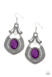 Panama Palace - Purple ~ Paparazzi Earrings - Glitzygals5dollarbling Paparazzi Boutique 