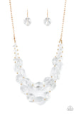 Paparazzi Necklace ~ Icy Illumination - Gold - Glitzygals5dollarbling Paparazzi Boutique 