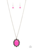 Daisy Dotted Deserts - Pink ~ Paparazzi Necklace - Glitzygals5dollarbling Paparazzi Boutique 