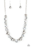 Paparazzi Necklace ~ Interstellar Influencer - Silver - Glitzygals5dollarbling Paparazzi Boutique 