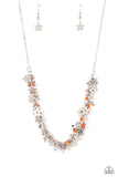 Fearlessly Floral - Orange ~ Paparazzi Necklace - Glitzygals5dollarbling Paparazzi Boutique 