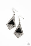 Cosmic Destination - Black ~ Paparazzi Earrings - Glitzygals5dollarbling Paparazzi Boutique 