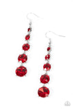 Red Carpet Charmer - Red ~ Paparazzi Earrings - Glitzygals5dollarbling Paparazzi Boutique 