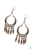 Day to DAYDREAM - Copper ~ Paparazzi Earrings - Glitzygals5dollarbling Paparazzi Boutique 