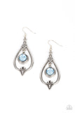 Ethereal Emblem - Blue ~ Paparazzi Earrings - Glitzygals5dollarbling Paparazzi Boutique 