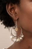 Paparazzi Earrings ~ Cabana Charm - White - Glitzygals5dollarbling Paparazzi Boutique 