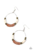 Earthy Esteem - Brown ~ Paparazzi Earrings - Glitzygals5dollarbling Paparazzi Boutique 