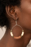 Earthy Esteem - Brown ~ Paparazzi Earrings - Glitzygals5dollarbling Paparazzi Boutique 