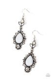 SELFIE-Esteem - White ~ Paparazzi Earrings - Glitzygals5dollarbling Paparazzi Boutique 