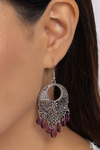 Prismatically Prairie - Purple ~ Paparazzi Earrings - Glitzygals5dollarbling Paparazzi Boutique 