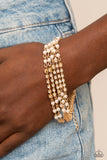 Experienced in Elegance - Gold ~ Paparazzi Bracelet - Glitzygals5dollarbling Paparazzi Boutique 