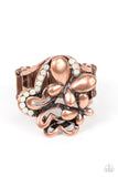 Fluttering Flashback - Copper ~ Paparazzi Ring - Glitzygals5dollarbling Paparazzi Boutique 