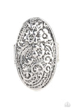 Floral Fortress - Silver ~ Paparazzi Ring - Glitzygals5dollarbling Paparazzi Boutique 