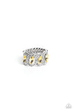 Staggering Sparkle - Yellow ~ Paparazzi Ring - Glitzygals5dollarbling Paparazzi Boutique 