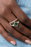 Paparazzi Ring ~ Angling for Attention - Green - Glitzygals5dollarbling Paparazzi Boutique 