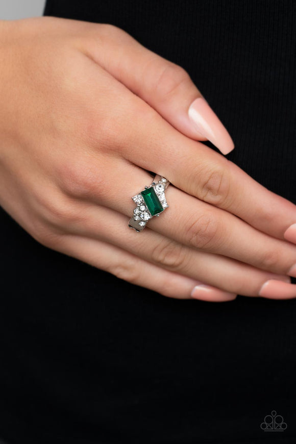 Paparazzi Ring ~ Tip the Balance - Green - Glitzygals5dollarbling Paparazzi Boutique 