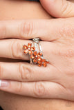 Posh Petals - Orange ~ Paparazzi Ring - Glitzygals5dollarbling Paparazzi Boutique 