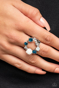 Butterfly Bustle - Blue ~ Paparazzi Ring - Glitzygals5dollarbling Paparazzi Boutique 