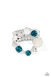 Butterfly Bustle - Blue ~ Paparazzi Ring - Glitzygals5dollarbling Paparazzi Boutique 