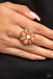 Meadow Mystique - Orange ~ Paparazzi Ring - Glitzygals5dollarbling Paparazzi Boutique 